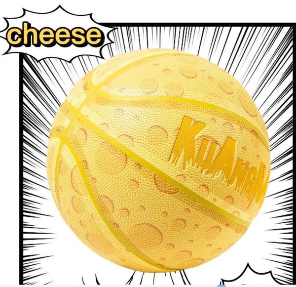 

new personality kuangmi size 7 yellow cheese basketball official cool genuine indoor and outdoor special kmbb33