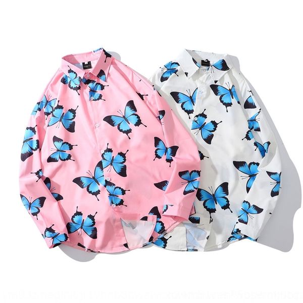 

dszmd loose lovers flower lovers sleeve men hip flower fashion cardigan wool coat loose long hop long sleeve shirt men hip hop fashion to, Blue