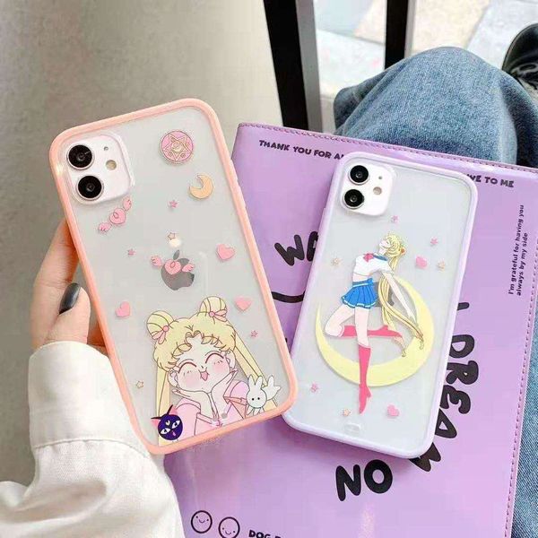 

sailor moon vip case, back cover, soft, transparent, japane animation kawaii, vip 12 pro 11 xs max xr 7 8vfe1