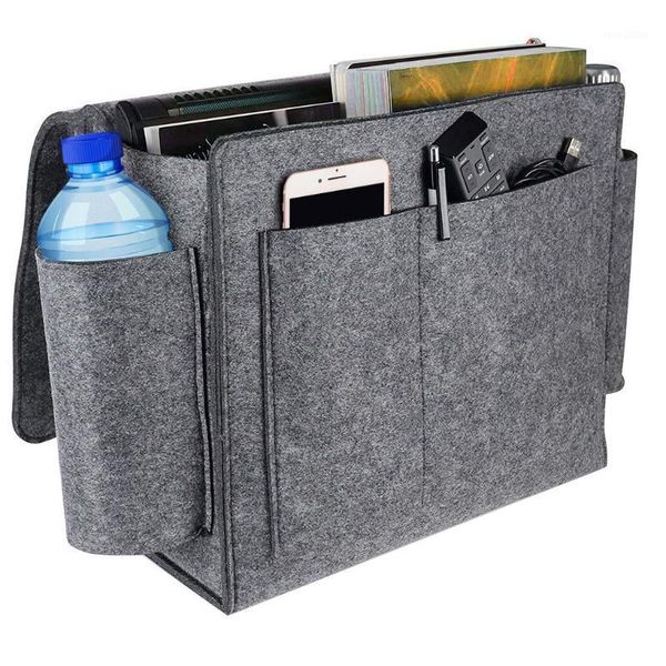 

bedside storage pocket felt bed hanging storage organizer home bedroom phone small things holder