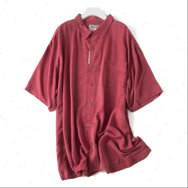 

100% natural silk mens blouses plus size wine red short sleeve real silk shirts work office wear shirt casual shrits, White;black