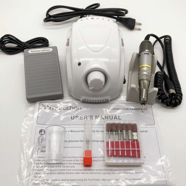 

65w btmarathon micro-motor + 2020 new high-quality 35000rpm handle professional nail art polishing equipment