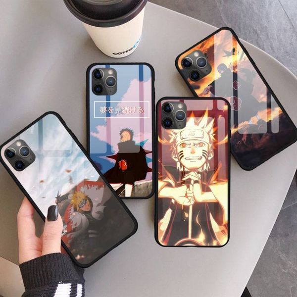 

bgrfcartoon naruto pain uchiha itachi case tempered glass for vip 11 12 pro max x 5c 6s 678 plusswza