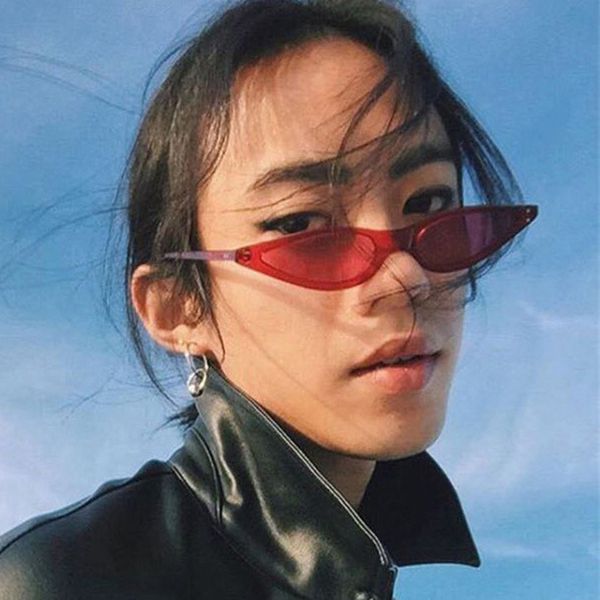 

small vintage triangle sunglasses cat eye shade for women ocean lens glasses men steampunk eyeglasses rivet glass mirror mm87
