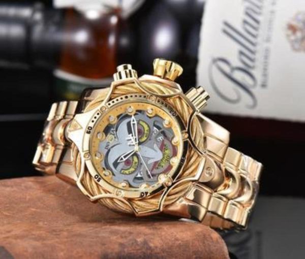 

2020 new fashion leisure men's steel belt big dial clown watch flash sale promotion