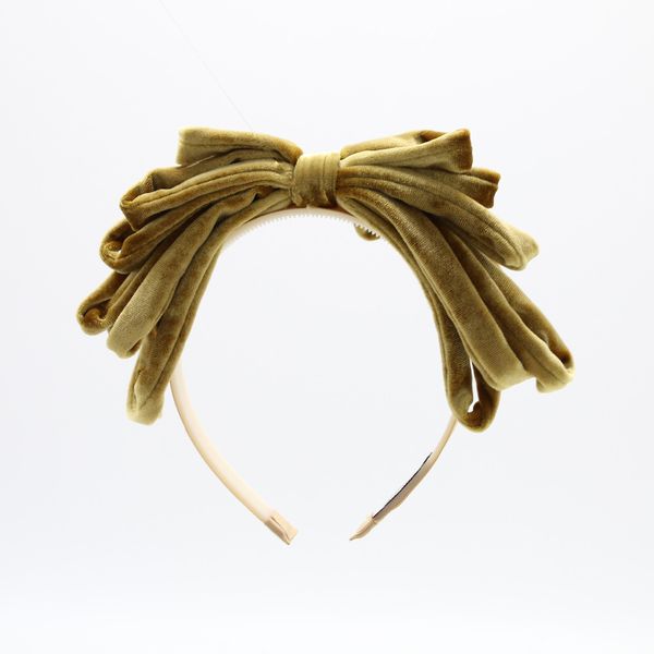 

2020 new fashion rich velvet bow hairband children fashion hair accessories with plastic band q1111, Silver