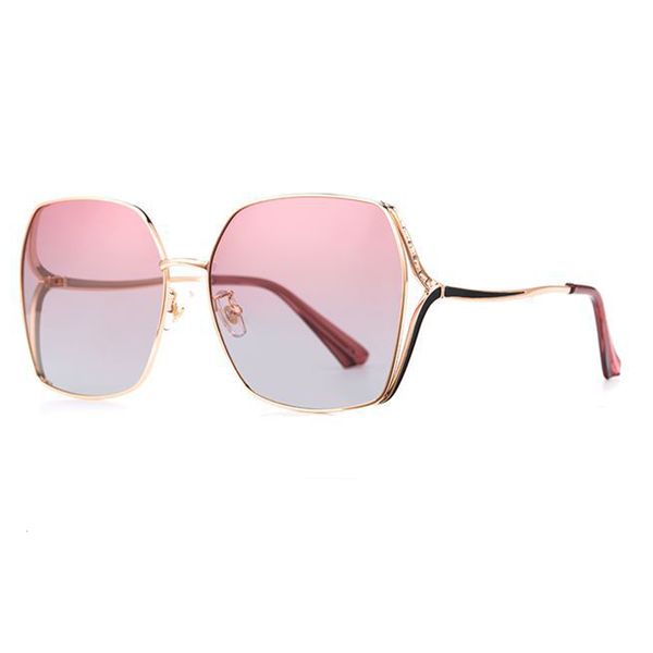 

2021 new women polarized sunglasses metal frame 4 colors goggle uv400 driving glasses for woemen with box xr3h, White;black