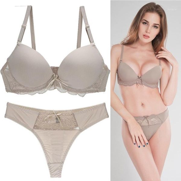 

underwear women set push up lace bra set adjusted straps bra for female thong 32 34 36 38 40 42 44 a b c d e cup1, Red;black