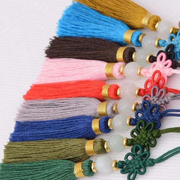 

5 шт. китайский шелковые кисточки с узлом diy ювелирные изделия сделайте аксессуары главная текстильная занавеска для швейной одежды швейная