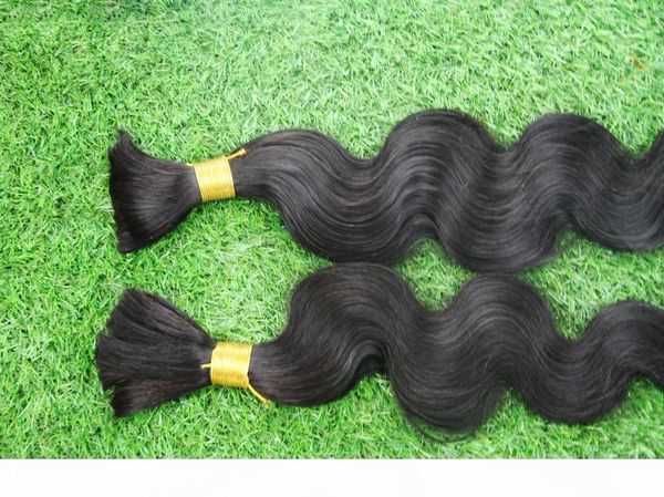 

jet black color 100% human braiding hair bulk 6a unprocessed body wave hair extensions no weft bundles braiding hair extensions