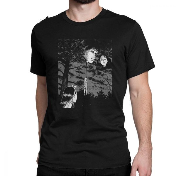 

junji ito anime creepy manga japan horror men creative pure cotton short sleeve 4xl 5xl clothes hoodie designers t shirts sweatshirt