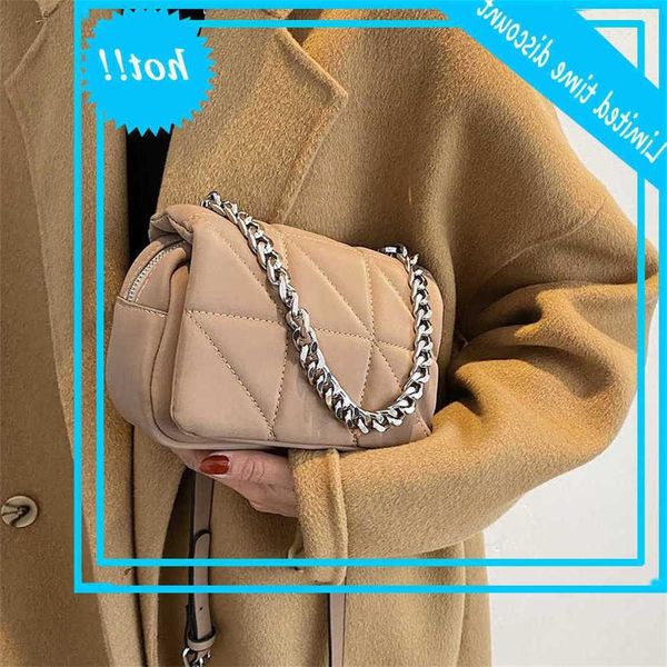 

pu leather little flip shoulder bag chains dead handbags 2021 luxury designer crossbody tas trend women messenger handbag