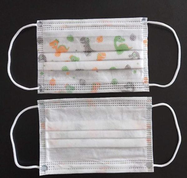 

in stock kids disposable face mask cute carton printing printed mouth mask disposable mask for children face designer masks iia309