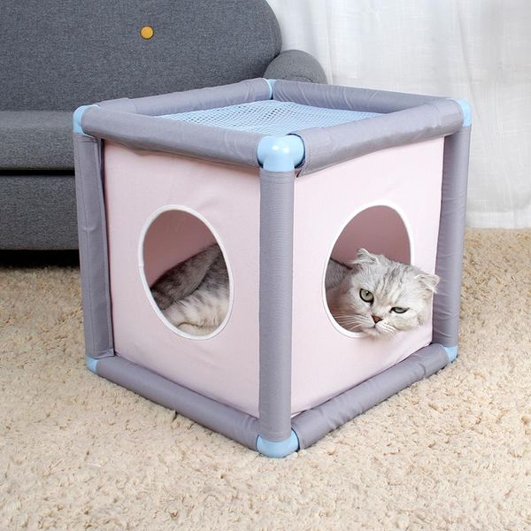 

cat beds & furniture foldable ferrets cube toy pet tunnel bed nest