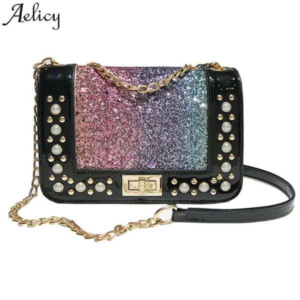 

aelicy girl shoulder bag fashion sequins leather women crossbody bag ladies handbag bolsa feminina dropship 2020 sac a mian