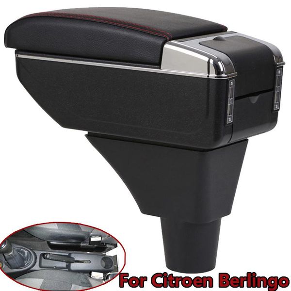 

for berlingo armrest box car central armrest storage box usb port