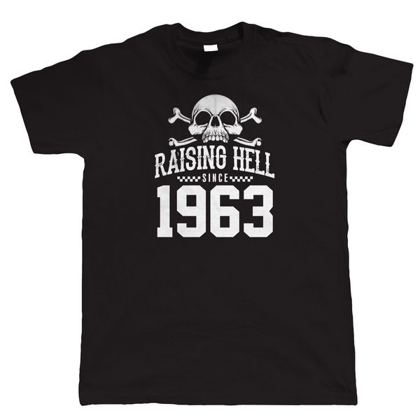 

raising hell since 1963 biker shirt, gift for dad grandad birthday cool casual pride men new fashion sport hooded sweatshirt hoodie t shirt