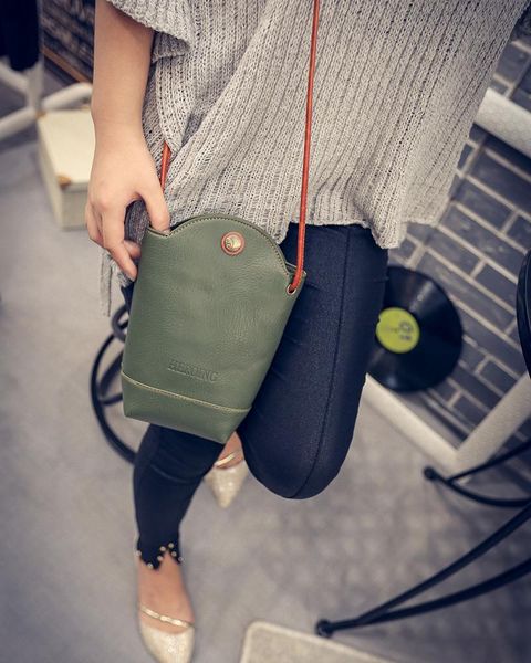 

2021 women's bag mobile phone bag zero wallet mini one shoulder straddle