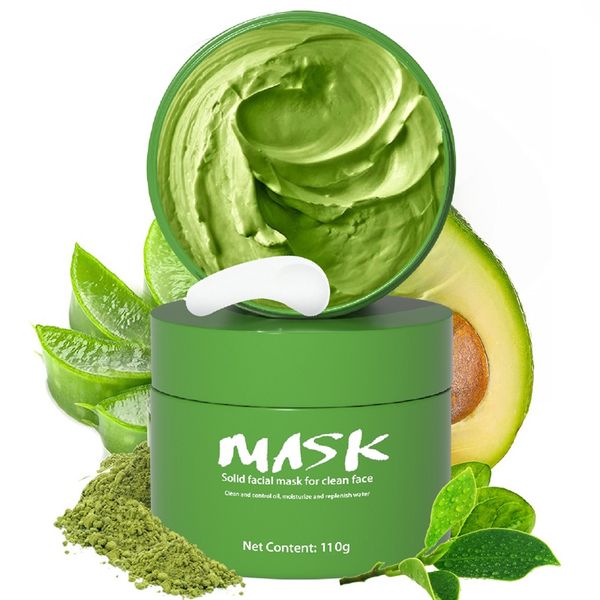 

face mask 110g green tea ice muscle mud mask deep cleansing remove blackheads shrink pores facial skin care products 1632