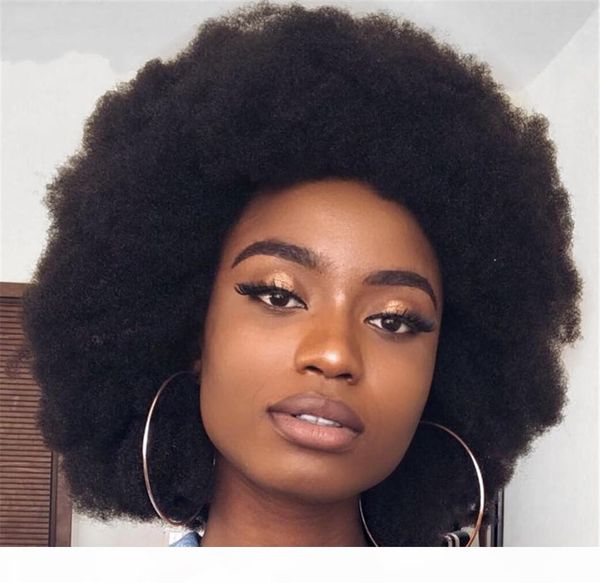 

afro kinky curly wigs for women pre plucked brazilian virgin human hair wigs 8 inch short bob lace front wigs, Black;brown