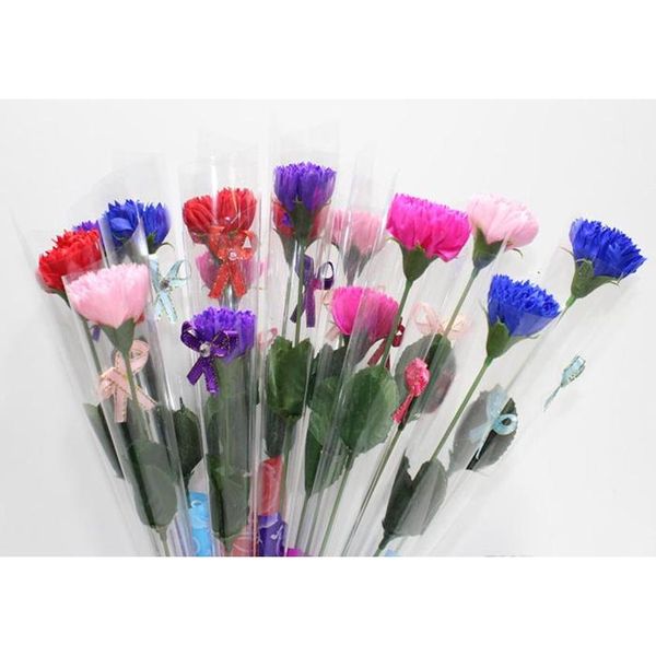 

300pcs new creative carnation flower soap handmade wedding valentine's day christmas birthday mother's day gift item wmtolg homes2