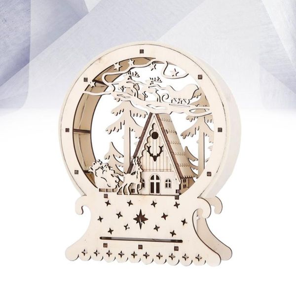 

christmas led pendant wooden lighted cabin house for xmas new year decoration