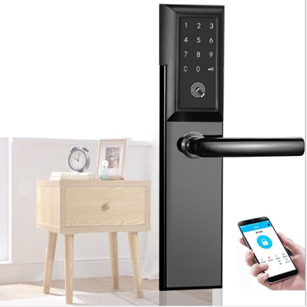 

new-security smart door lock app intelligent door locks contact screen digital password lock sm