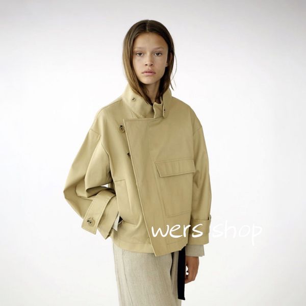 

2021 new -autumn new winter jacket dkhaki proof water khaki coat luxury designer woman clothes 1t6z, Black;brown