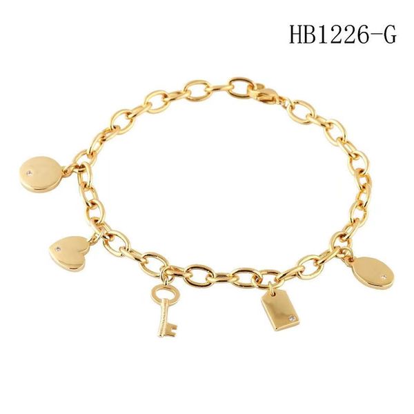 

stainless steel bracelet jewelry women designer bracelet friendship bracelets love bangle titanium bracelet, Black