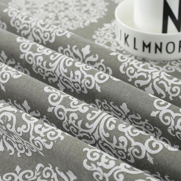 

серый цветок скатерть напечатанный жаккардовый шаблон скатерть лента холодильник крышка чайный стол cavelsquare / прямоугольник в форме стол