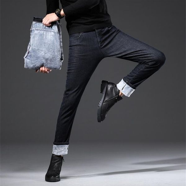 

new design winter thick warm and comfortable men jeans on 201120, Blue