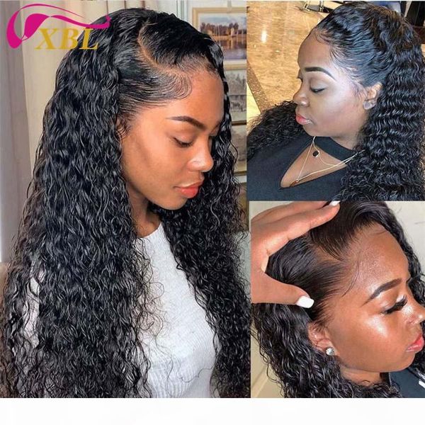 

new fashion virgin deep wave closure human hair wig within different size virgin human hair wig, Black;brown