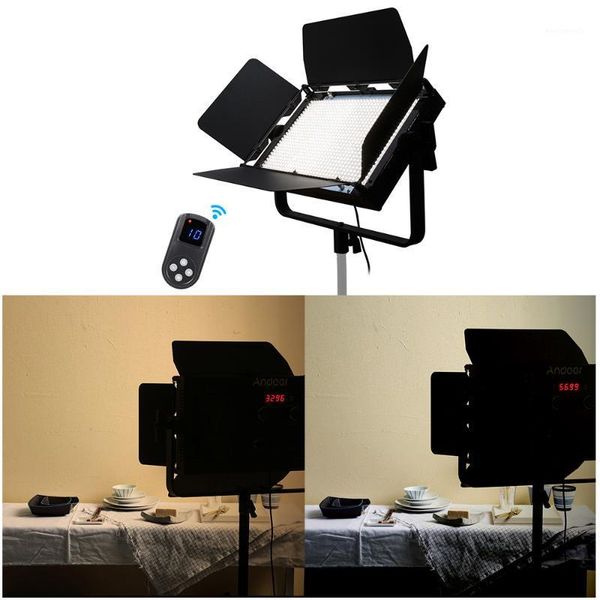 

andoer adjustable brightness 1040pcs led video light cri 95+ 3840lm 3200k-5600k dmx512 p studio light for1