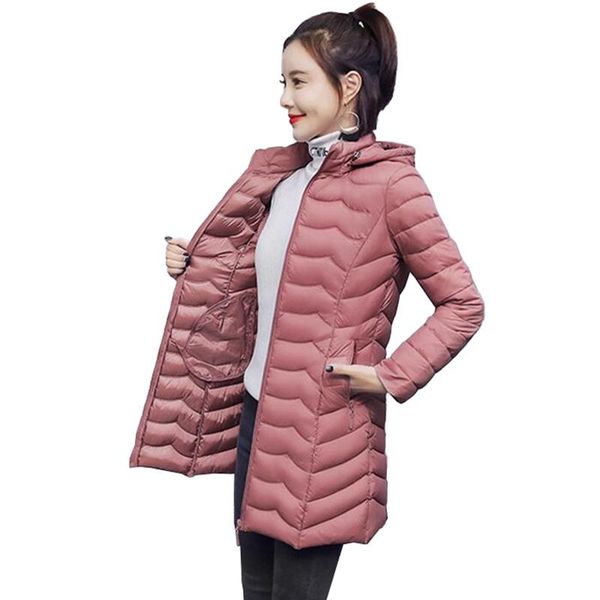 

2020 new women cotton-padded jacket winter parkas plus size hooded outwear female slim down cotton jacket casual warm coats 2907, Black