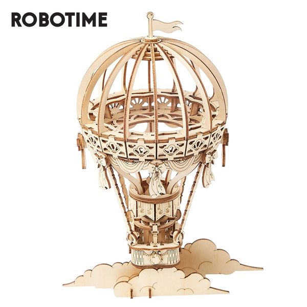 

robotime air ballon model 3d wooden puzzle toys for children kids girls birthday gift y200413
