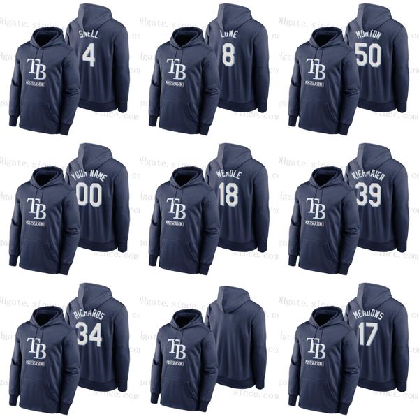 

#56 randy arozarena jersey personalize kevin kiermaier tampa bay wade boggs snell nick bitsko charlie morton brandon lowe navy hoodie, Black;red
