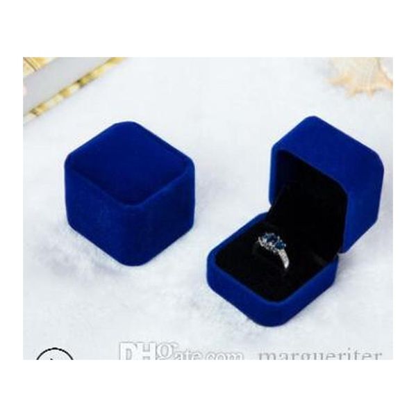 

velvet jewelry storage box earring display organizer square elegant wedding ring case necklace cont jllizc sinabag