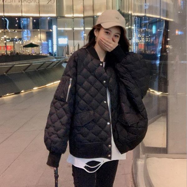 

Plus Size Female Coat Winter 2021 Cotton Jacket K28v, Black;brown