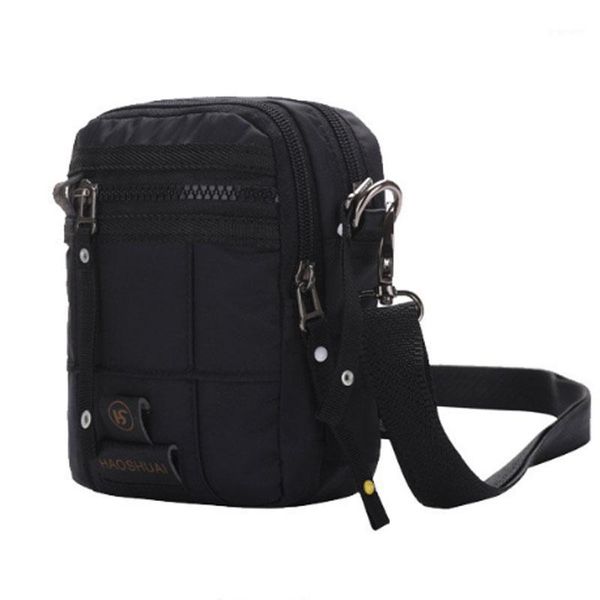 

men waterproof oxford messenger shoulder bag travel men belt small fanny pack waist bag mobile phone purse1