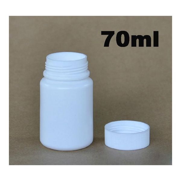 

500pcs/lot) 70ml/70g round white hdpe medical bottle,capsule bottle,sample bottle,plastic bottle with jllqdg fight2010