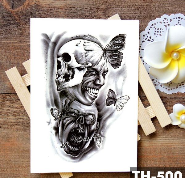 

temporary tattoos family rose time clock skull temporary tattoo sticker scorpion tower waterproof tattoos body bbyjqj lipper
