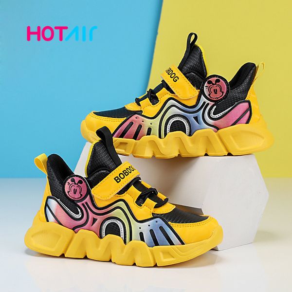 

2020 kids sport lightweight sneakers girls casual trainers children brand boys breathable shoes, Black;red