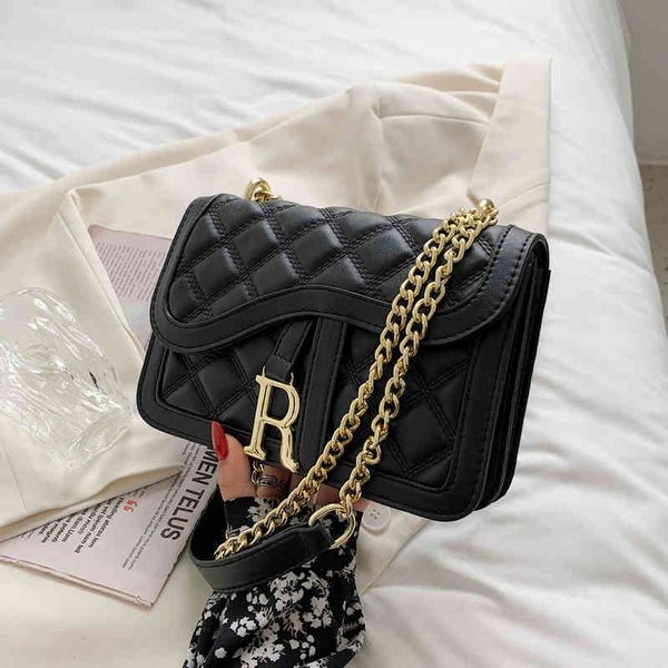 

2022 factory outlet bag women's messenger korean fashion texture chain ins trendy foreign style one shoulder small square bag acwy