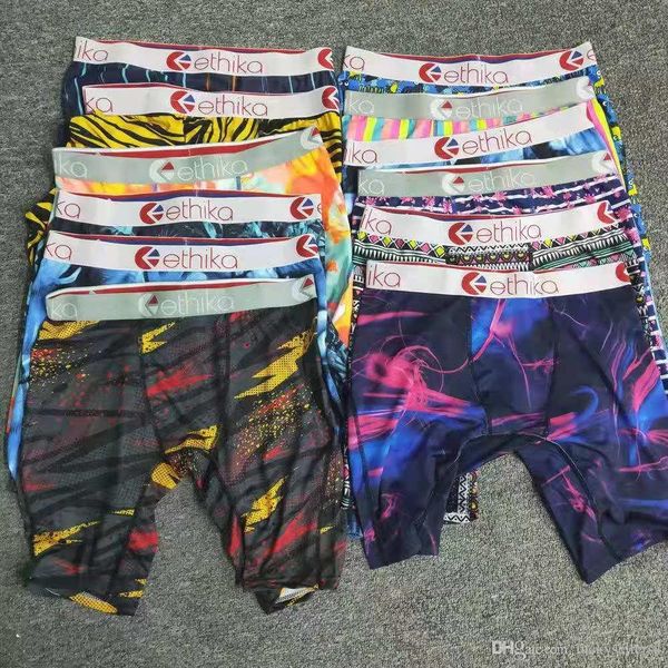 

ethika Random styles ethika men boxers underwear sports hip hop rock popular underwear fashion quick dry Panties Free shipping wholesale5345, White;black