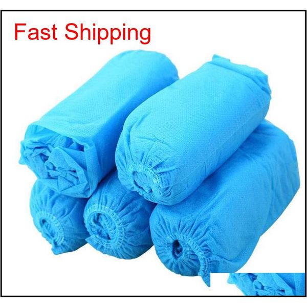 

premium disposable boot shoe covers 100pcs/pack durable water resistant non-slip heavy duty boot booties qylhzy bdesports