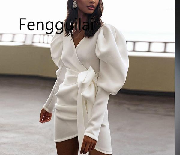 

casual trench coat for women deep v long puff sleeve black white bow cloak mujer windbreaker female wind coat fashion 20201, Tan;black