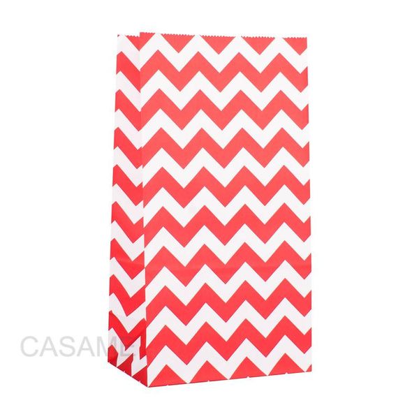 

kraft paper popcorn bag wavy stripes candy box gift packaging bags printed paper treat bags wedding birthday decor wmtaeh comb2010