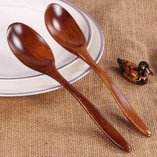 

1pcs 18cm natural environmental wooden spoon tableware cooking honey coffee tea spoon kitchen accessories 1pcs 18cm h bbycfj