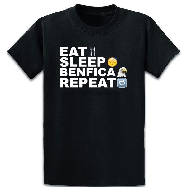 

eat sleep benfica repeat t shirt tee shirt summer kawaii o neck designer basic solid color interesting shirt sport hooded sweatshirt hoodie
