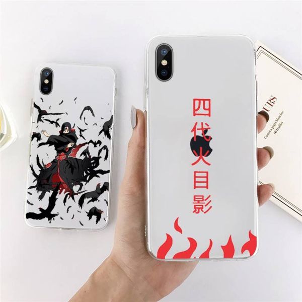 

naruto uchiha itachi sasuke transparent mobile case for def 11 12 mini pro xs up to 8 7 6 6s plus x 5s 2020 xr